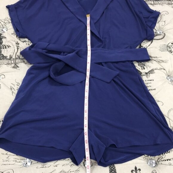 1.state Belted Cuffed-Sleeve Romper - Picture 4 of 6